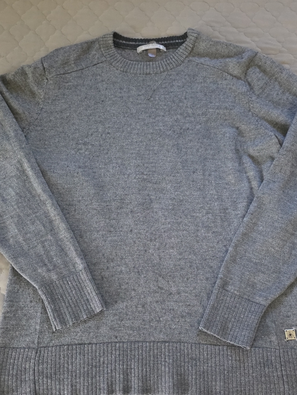 Smartwool Unisex Heather Gray Crewneck Sweater, Women M, Men S
